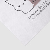 Papier Mousseline Amusant chat couché et Art II (Détail)