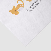 Papier Mousseline Amusant chat couché et Art III (Détail)