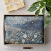 Papier Mousseline Amusant coloré Abstrait Winter Wonderland Art (Cadeau)