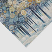 Papier Mousseline Amusant coloré Abstrait Winter Wonderland Art (Détail)