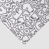 Papier Mousseline Amusant motif mammaire adulte (Détail)