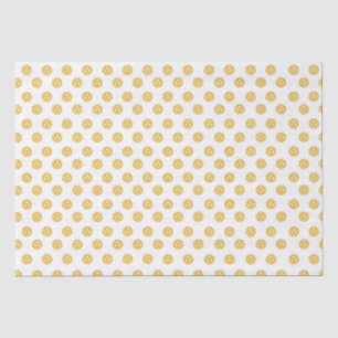 Papier Mousseline Amusant Orange Pickleball Motif cadeau