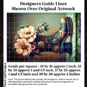 Papier Mousseline Amusant Steampunk Extreme Boot, Floral DG2RF Decou