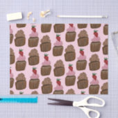 Papier Mousseline Amusants Aquarelle Chocolat Cupcakes Cadeau (Artisanat)