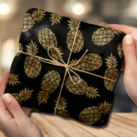 Ananas Chic Gold Tropical Black
