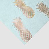 Papier Mousseline Ananas Chic Mint Gold Glam (Détail)