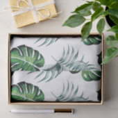 Papier Mousseline Ananas d'aquarelle avec le motif vert de feuille (Cadeau)