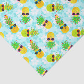 Papier Mousseline Ananas de Noël Tropical (Détail)