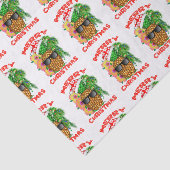 Papier Mousseline Ananas de Père Noël de Joyeux Noël (Détail)
