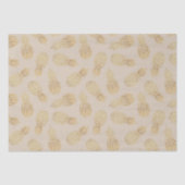 Papier Mousseline Ananas d'or Tropical (Recto)