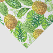 Papier Mousseline Ananas et feuilles tropicaux (Détail)