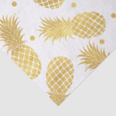 Papier Mousseline Ananas Glitzy en or (Détail)