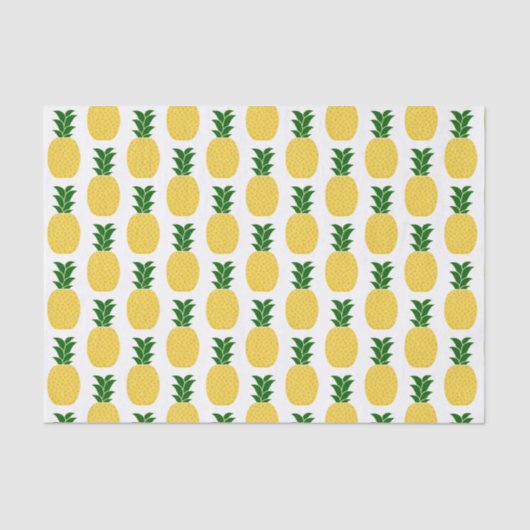 Papier Mousseline Ananas jaune (Recto)