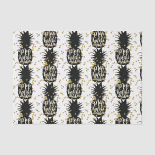 Papier Mousseline Ananas Mele Kalikimaka Noël Hawaïen
