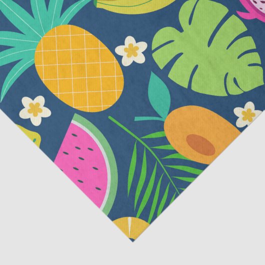 Papier Mousseline Ananas tropical Banana (Détail)