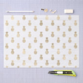 Papier Mousseline Ananas Tropical Gold (Artisanat)
