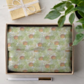 Papier Mousseline Ananas tropicaux en blanc (Cadeau)