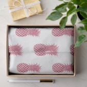 Papier Mousseline Ananas tropiques à Parties scintillant rose (Cadeau)