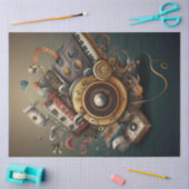 Papier Mousseline Anatomie de la série musicale Design 1 (Artisanat)