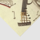 Papier Mousseline Anatomie de la série musicale Design 3 (Détail)