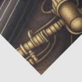 Papier Mousseline Anatomie de la série musicale Design 5 (Détail)