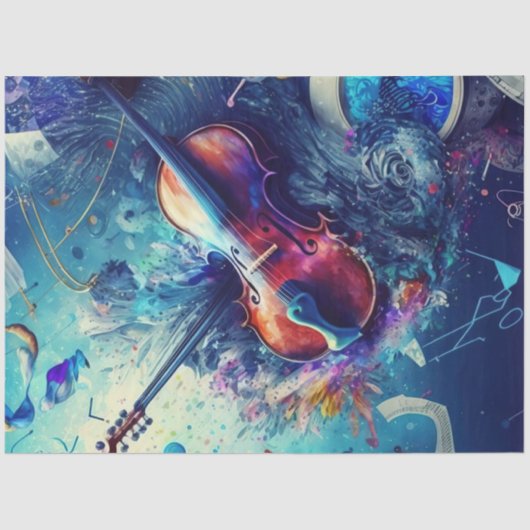 Papier Mousseline Anatomie de la série musicale Design 6 (Recto)