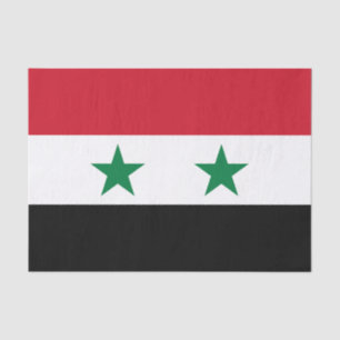 Papier Mousseline Ancien drapeau de Syrie