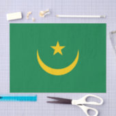 Papier Mousseline Ancien drapeau mauritanien (Artisanat)