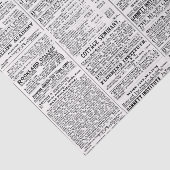 Papier Mousseline Ancien journal (Détail)