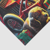 Papier Mousseline Ancien matin de Noël Nostalgique (Détail)