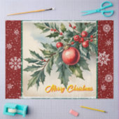 Papier Mousseline Ancien Noël belle collection de fêtes (Artisanat)