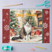 Papier Mousseline Ancien Noël belle collection de vacances (Artisanat)