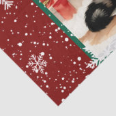 Papier Mousseline Ancien Noël belle collection de vacances (Détail)