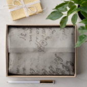 Papier Mousseline Ancien papier de parchemin défraîchi journal manus (Cadeau)