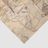 Papier Mousseline ancienne carte (Détail)