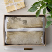 Papier Mousseline Ancienne carte de pirates Squelette Os crâne Drape (Cadeau)