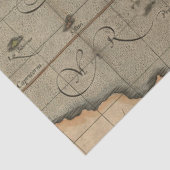 Papier Mousseline Ancienne carte série 1 Design 14 (Détail)