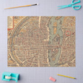 Papier Mousseline Ancienne carte série 1 Design 15 (Artisanat)