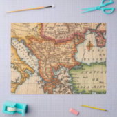 Papier Mousseline Ancienne carte série 1 Design 6 (Artisanat)