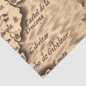 Papier Mousseline Ancienne carte série 1 Design 7 (Détail)