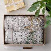 Papier Mousseline Ancienne carte série 1 Design 9 (Cadeau)