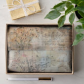 PAPIER MOUSSELINE ANCIENNE FERME EN DÉCOUPAGE D'AUTOMNE (Cadeau)