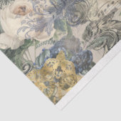 Papier Mousseline Ancienne feuille de musique Français Gold Marine F (Détail)