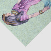 Papier Mousseline Ancienne jolie dame égyptienne princesse en violet (Détail)