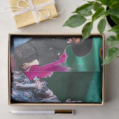 PAPIER MOUSSELINE ANCIENS PETITS ITALIENS, MASQUÉRADE DE FÊTE (Cadeau)