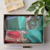 PAPIER MOUSSELINE ANCIENS PETITS ITALIENS, MASQUÉRADE DE FÊTE (Cadeau)