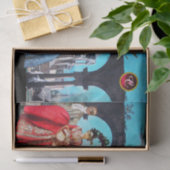 PAPIER MOUSSELINE ANCIENS PETITS ITALIENS, MASQUÉRADES MASQUÉS (Cadeau)