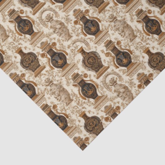 Papier Mousseline Ancient Greece Toile de Jouy Classic Vases Pattern (Détail)