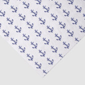 Papier Mousseline Ancrage bleu et blanc (Détail)