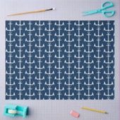 Papier Mousseline Ancre Marine Bleue Découpage (Artisanat)